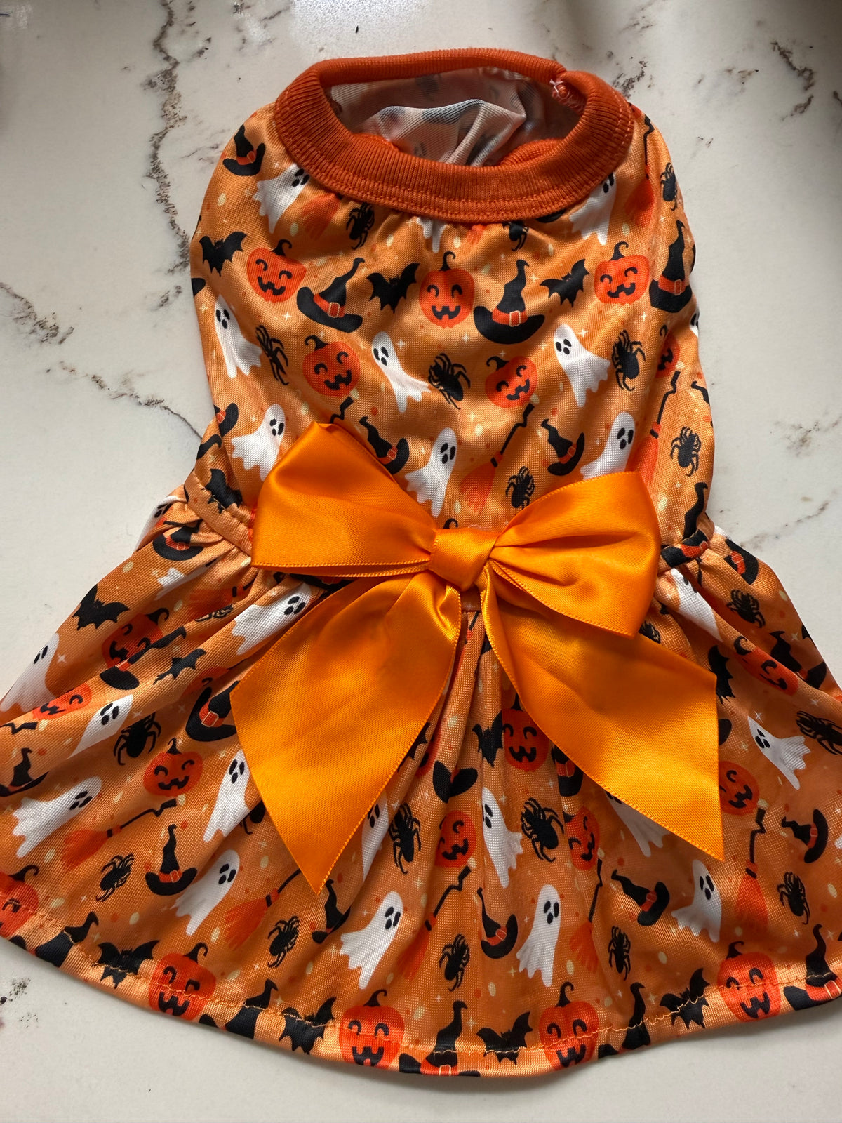 orange ghost and witch hats Im4pawscreation  Halloween Dress, small