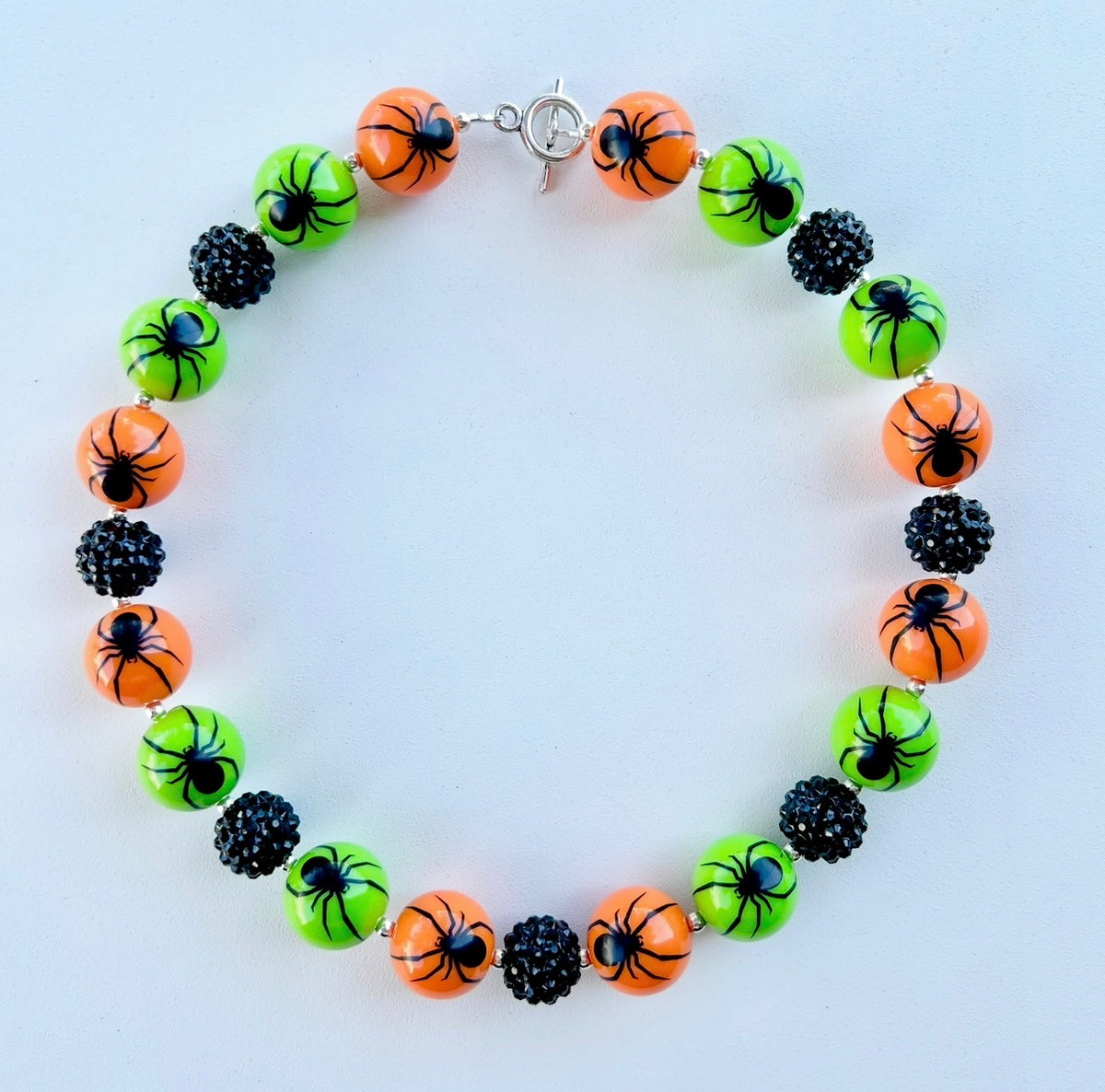 Mama Diors Beads Halloween Pet Necklace - Creepy Crawly, 16”