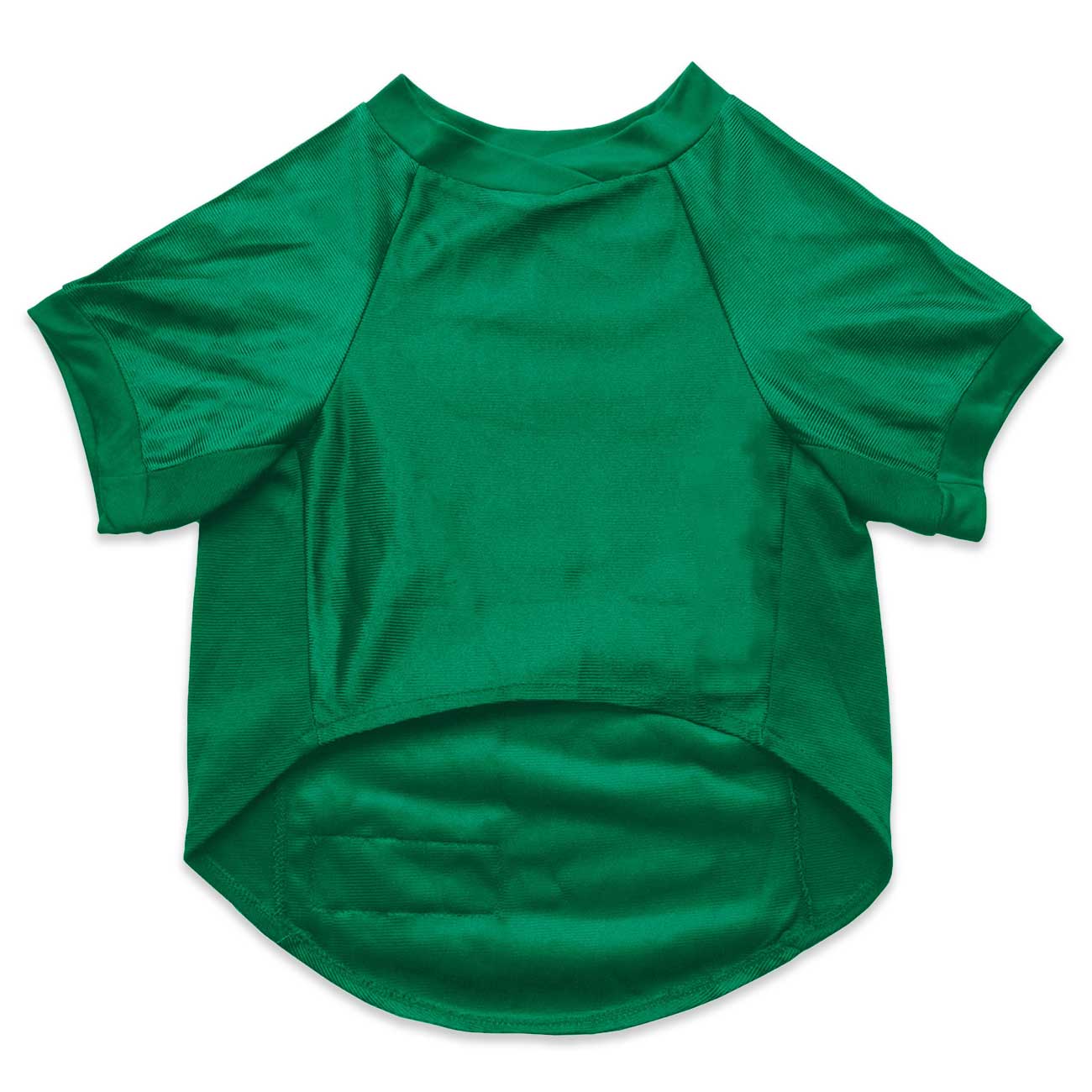 Green dog jersey on a white background