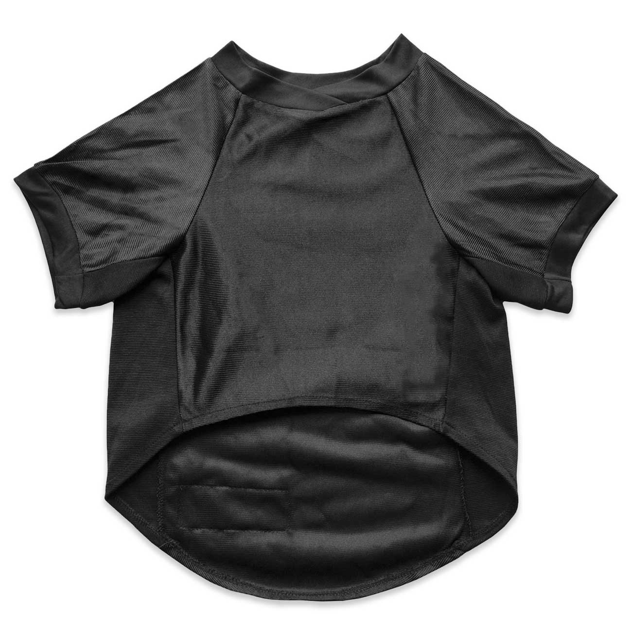 Black pet jersey on a white background