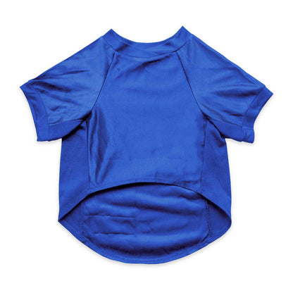 Blue dog jersey on a white background