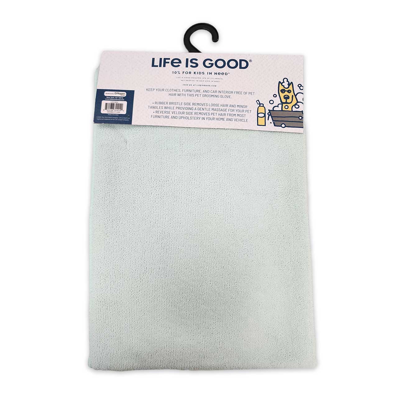 Packaged product with 'Life is Good' label on a white background