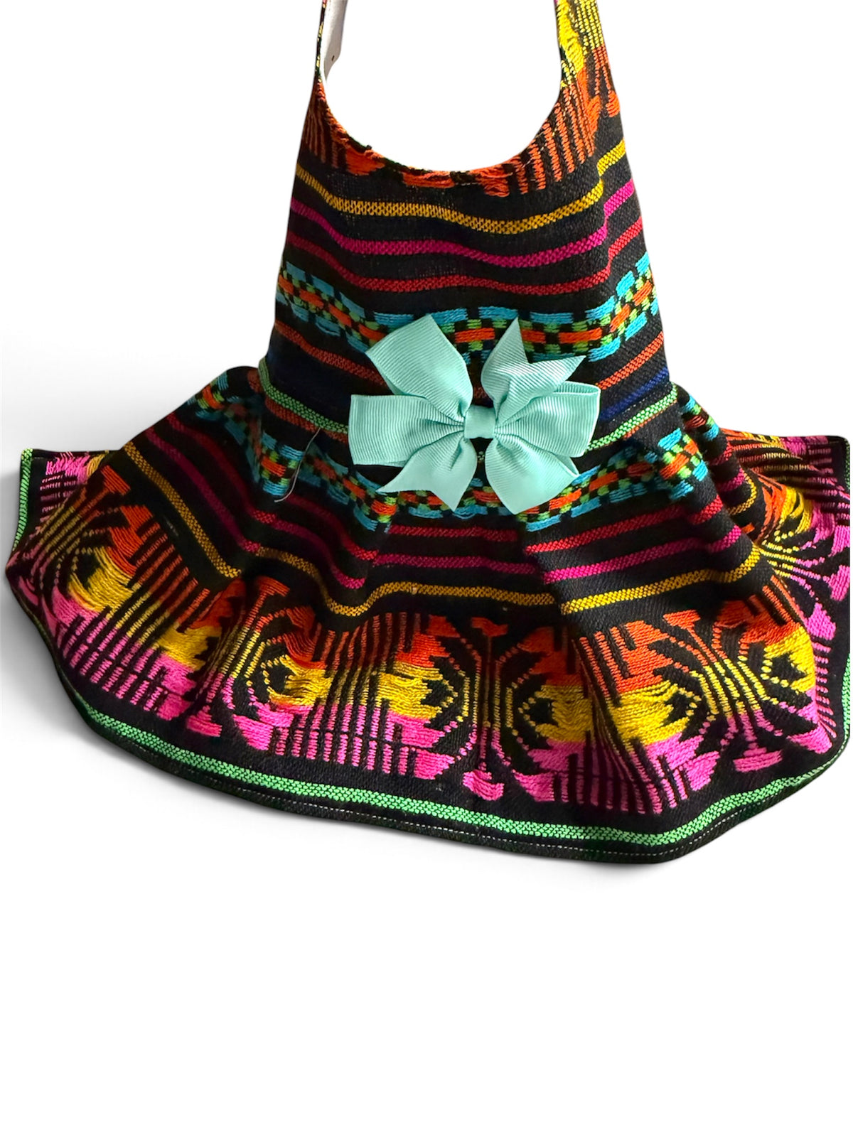 Zarape Print Dress Im4pawscreation Handmade Mexican inspired colorful traditional style, Small