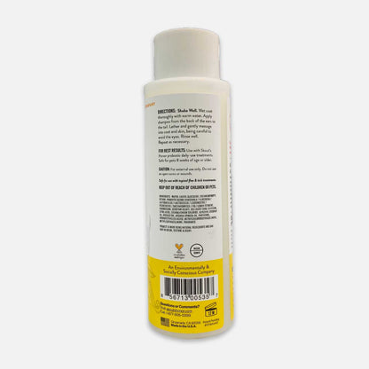 Back label of a bottle with text and a barcode on a white background