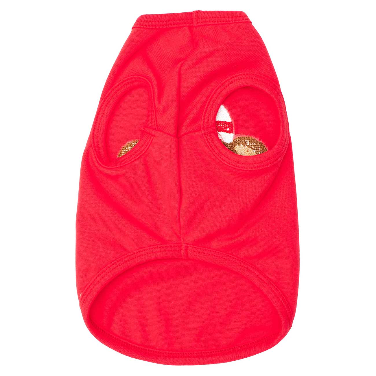 Red dog sweater on a white background