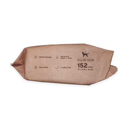 Greenbone Soothing Dog Wipes side packaging