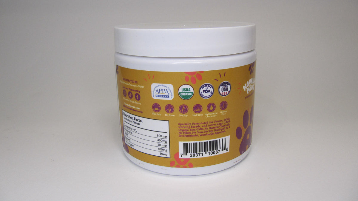 Organic Advanced Hip and Joint Care 120 chews Jar
