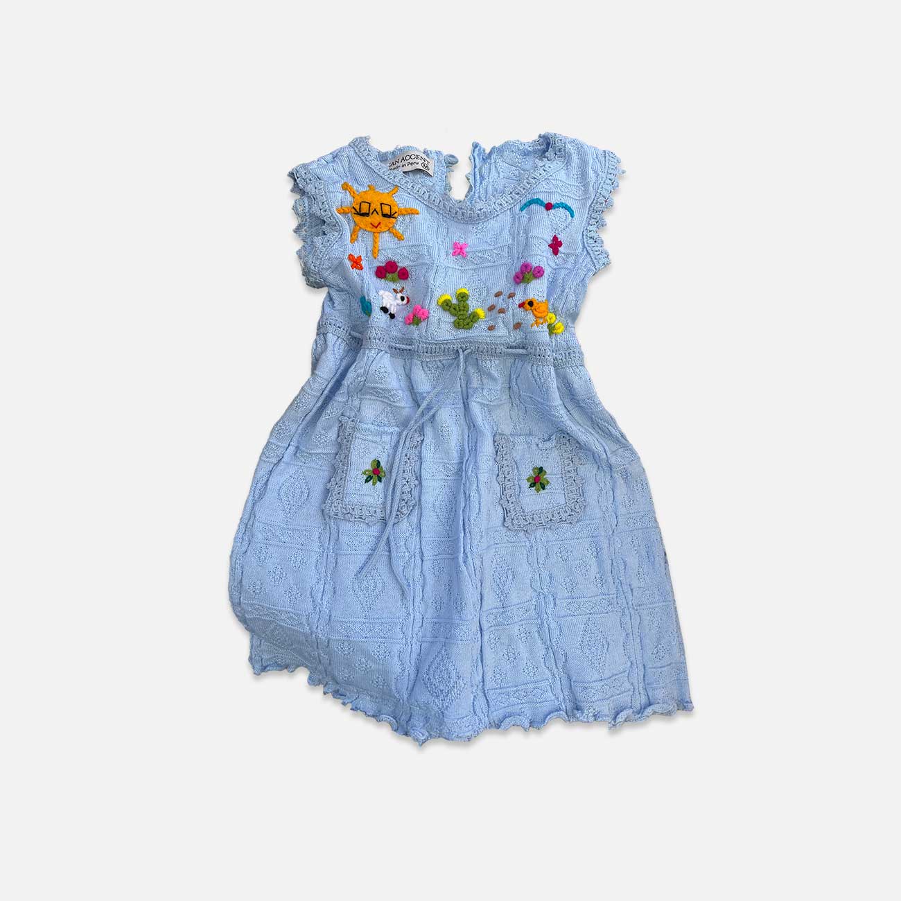 Handcrafted Peruvian Alpaca Dress for Kids