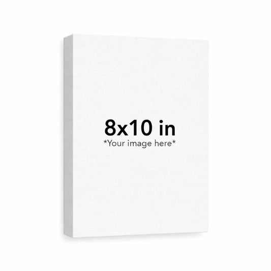 White canvas with '8x10 in' text on a white background