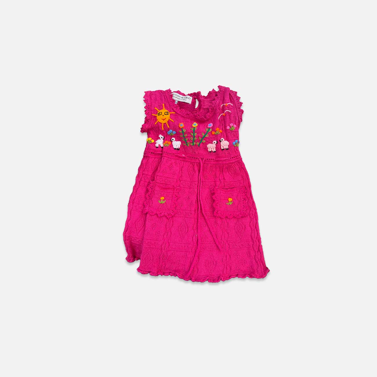 Handcrafted Peruvian Alpaca Dress for Kids