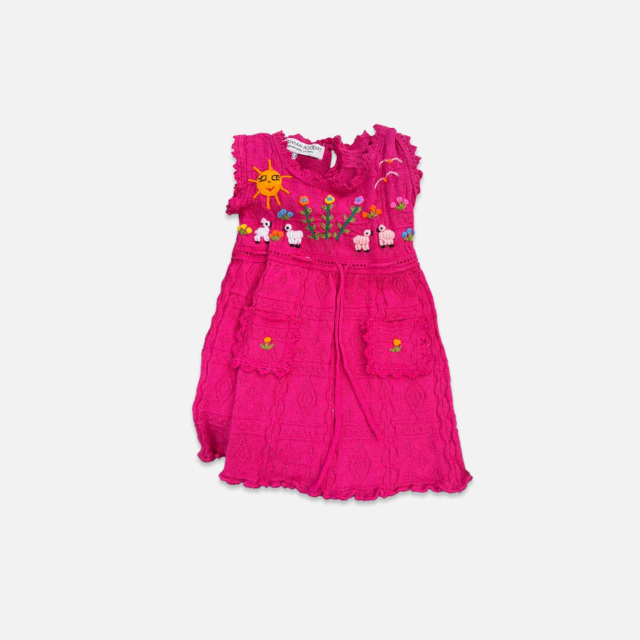 Handcrafted Peruvian Alpaca Dress for Kids