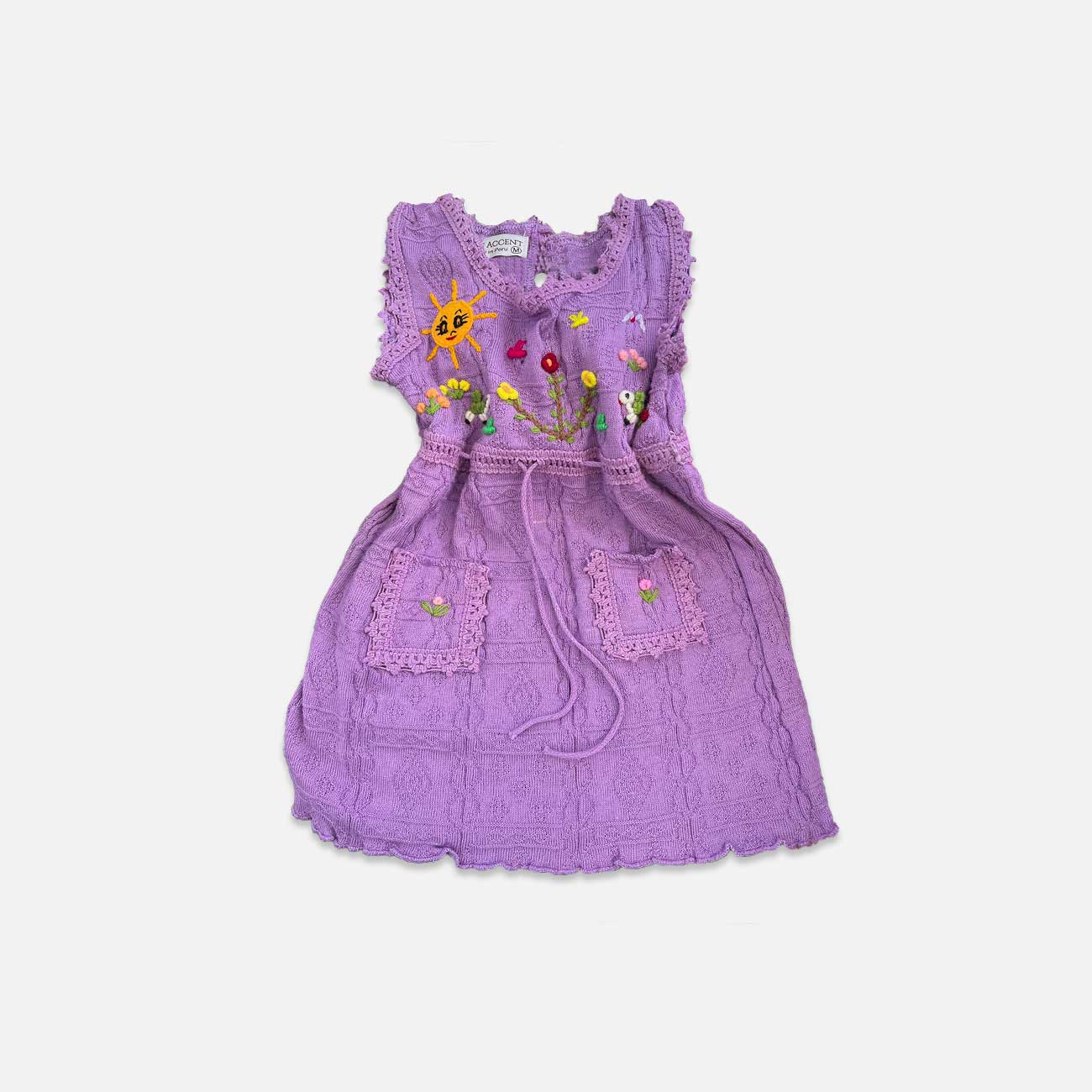 Handcrafted Peruvian Alpaca Dress for Kids