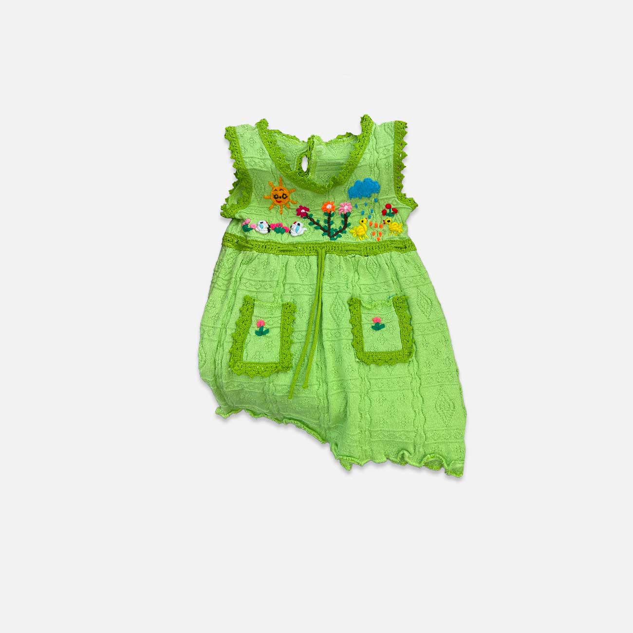 Handcrafted Peruvian Alpaca Dress for Kids