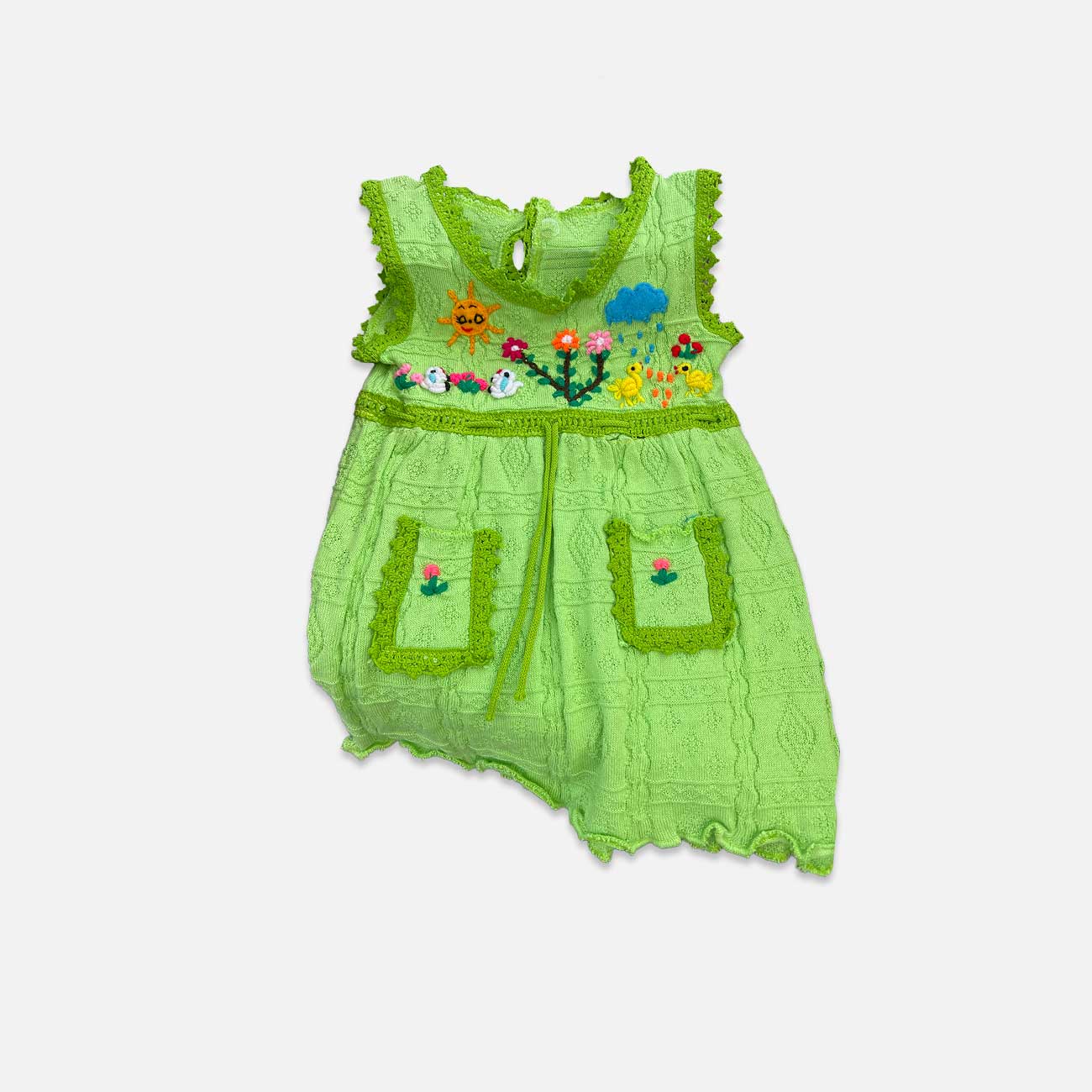 Handcrafted Peruvian Alpaca Dress for Kids