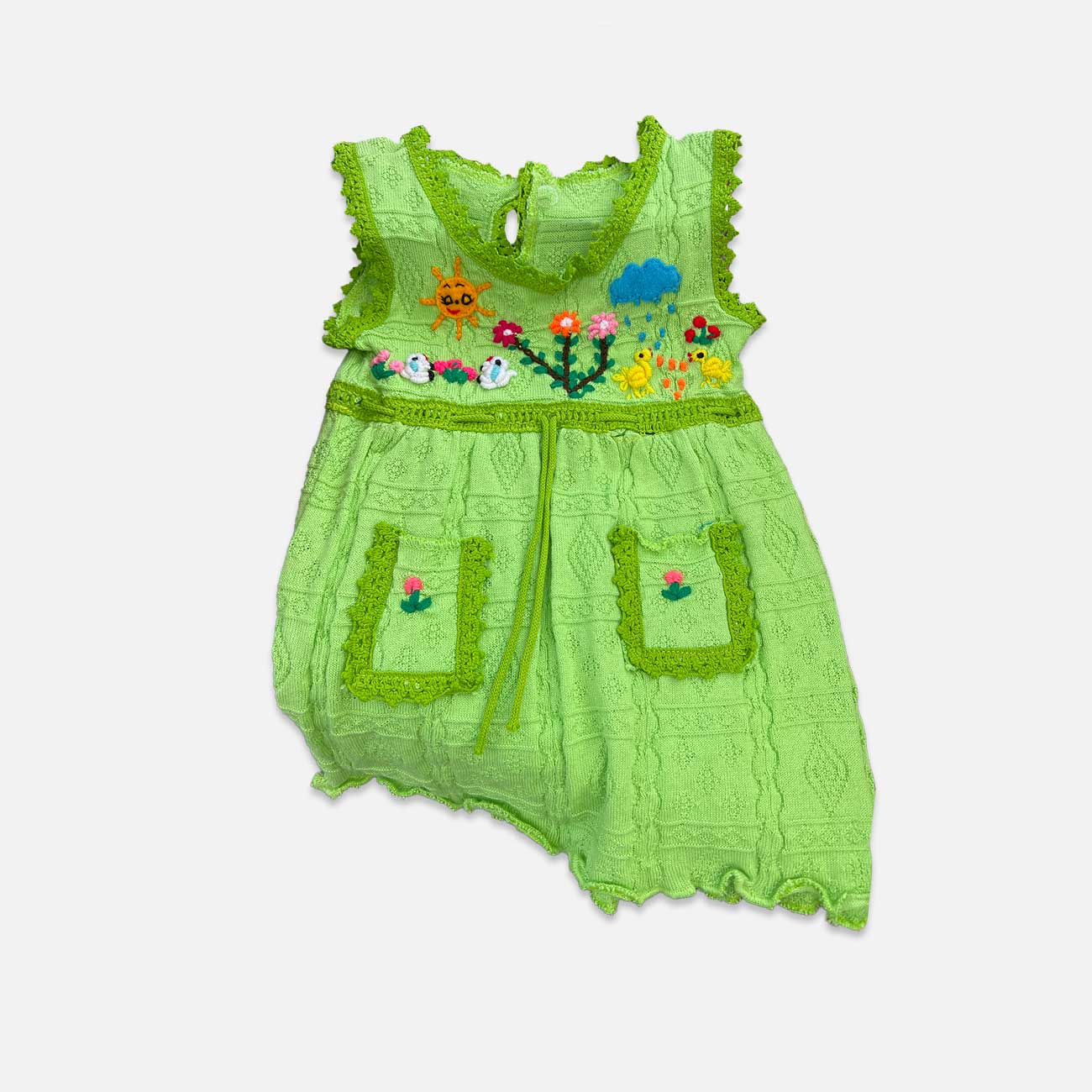 Handcrafted Peruvian Alpaca Dress for Kids