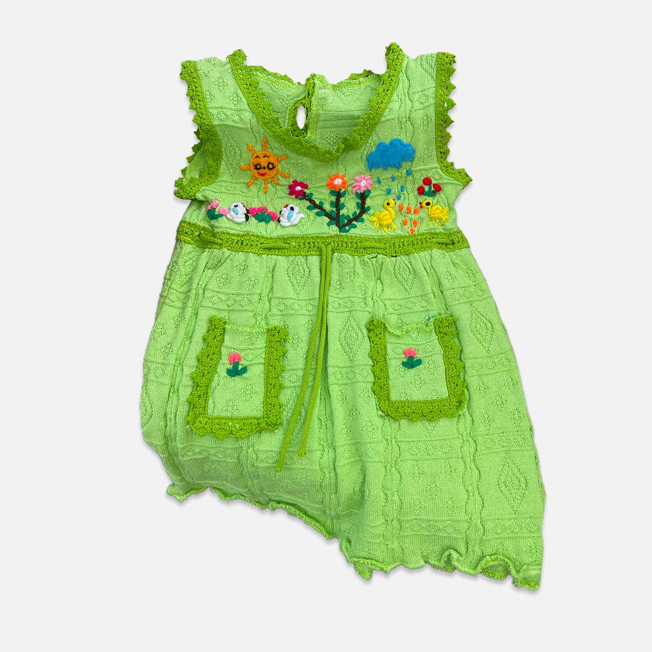 Handcrafted Peruvian Alpaca Dress for Kids