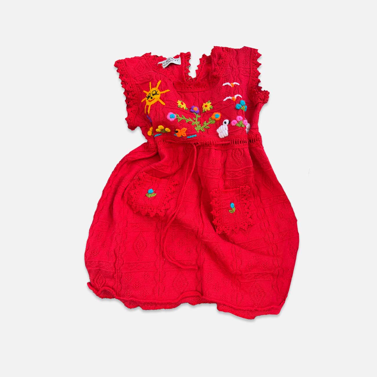 Handcrafted Peruvian Alpaca Dress for Kids