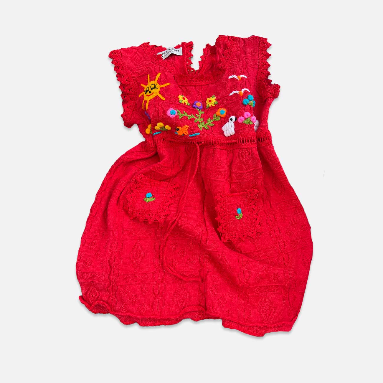 Handcrafted Peruvian Alpaca Dress for Kids