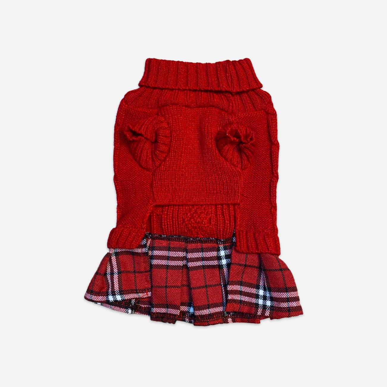 Red Plaid School Pet Dress - Classics Style for Small Pets